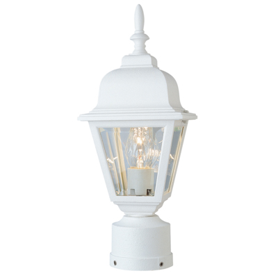 Trans Globe Lighting 4414 WH 1 Light Post Lantern in White